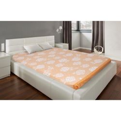 Этель / Bed sheet with elastic 140 * 200 * 25 cm, "Cream rose", 100% cotton, poplin, 125 g / m2