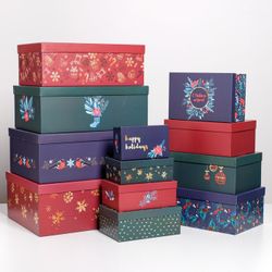 Дарите Счастье / A set of gift boxes 12in1 "Botany"