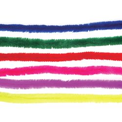 The chenille wire for creativity "Fluffy", 6 Col., 18 PCs, 1,5h30 cm, TREASURE ISLAND
