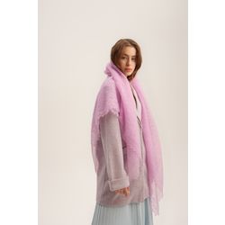 Оренбургский Пуховый Платок / Openwork downy shawl, color lilac