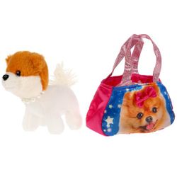 Мой питомец / Stuffed toy "Spitz with a necklace"