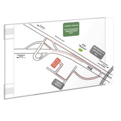 Pockets of information, self-adhesive, PS-T, A5 horizontal, SET of 10 PCs, PET, 0.3 mm thickness