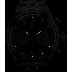 BALL / Swiss mechanical watch Trainmaster CM1052D-S3J-WH with chronograph