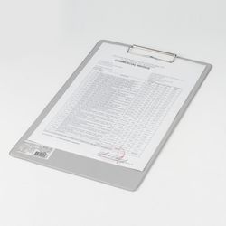 Máy tính bảng BRAUBERG "Comfort" có kẹp A4 (230x350 mm), bìa cứng / PVC, NGA, XÁM