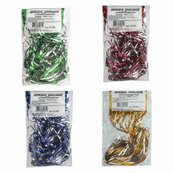 KAZKOM / Neujahrsregen, Breite 75 mm, Länge 1,5 m, 4 Farben sortiert