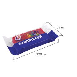 Plastilina classic LUCH "Classic" 50 g, surtido, 6 colores