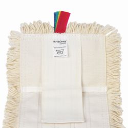 LIMA EXPERT / MOP attachment flat for mop / holder 40 cm, ears / pockets (TYPE U / K), sewn on cotton