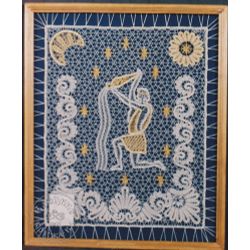 Елецкие кружева / Elets lace / Decorative lace panel "Aquarius"