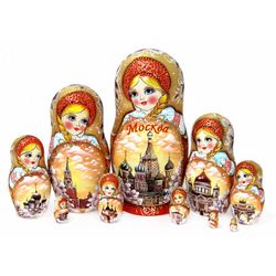 Фабрика Матрешек / Matryoshka factory / Matryoshka Moscow sepia, 10 m 25 cm