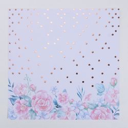Арт Узор / Set of paper for scrapbooking with foil "Bridal Bouquet"