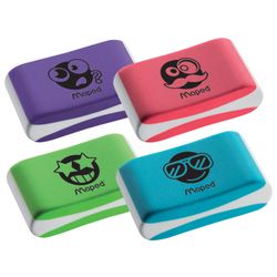 Eraser MAPED (France) "Soft Color Essentials", 33,5x21,5x9. 9mm, color, cuts, ergonomic, synthetic rubber