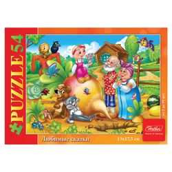 Puzzle MINI 54 item A5, "Favorite fairy tales-Issue # 2 (design 4)", 130х175 mm