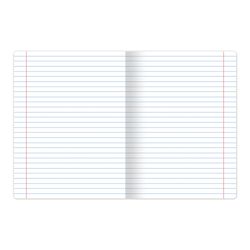 ЮНЛАНДИЯ / Notebook 12 y. CLASSIC, line, cardboard cover, Lilac / 20 pcs.