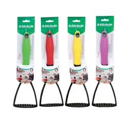 ATTRIBUTE / Potato grinder for kitchen, food grade heat-resistant plastic, colored handle, "Fun"