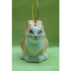 Ярославская майолика / Christmas tree toy "Forest bunny", 4 pieces