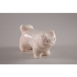 The cat Vaska, hand-carved stone