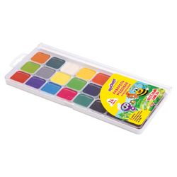 Paint watercolor ONLANDIA "JOLLY BEE" honey, 22+2 colors (gold + silver), MAGIC