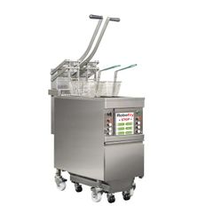 Semi-automatic deep fat fryer for fast food establishments