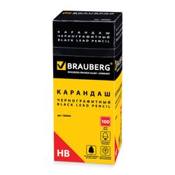 ब्लैक लेड पेंसिल BRAUBERG, 1 pc।, "Attitude", HB, बिना रबर बैंड के, मिश्रित बॉडी, पैनापन