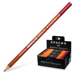The energy KRASIN pencil, 1 PC., "Redtop", 2B, no gum, toned body, honed