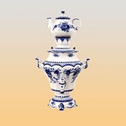 Галактика г.Гжель / Samovar "Evening", with a teapot