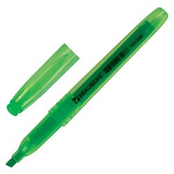 Highlighter BRAUBERG "Vivid", GREEN, round case, line 1-3mm