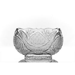 Гусевской Хрустальный завод / Crystal salad bowl "Rook" h-183 l-321 d-186