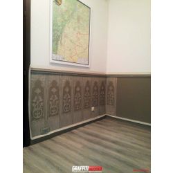 Bas-relief and stucco