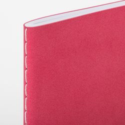 BRAUBERG / Notebook 48 y. checkered cover leatherette suede, stitching, A5 (147x210mm), CORAL, CAPRISE / 10 pcs.