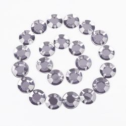 Rhinestones for creativity Round, silver, 8 mm, 30 grams, TREASURE ISLAND