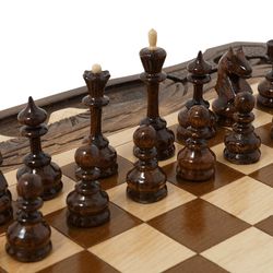 GamesDealer / शतरंज + बैकगैमौन अरारत ५०, हेलियन के साथ उकेरा गया