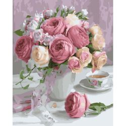 Опт-картина / Pittura con numeri 40x50 Fiori delicati