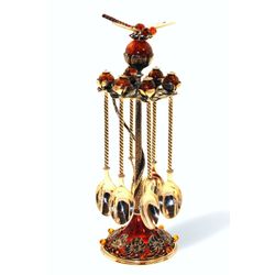 Amber Palace / 琥珀宫 / “蜻蜓”银茶匙套装，青铜