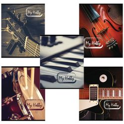BRAUBERG / Notebook A5, 96 sheets, cage, cardboard cover, MUSIC / 14 pcs.
