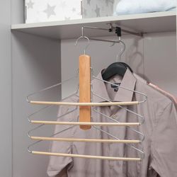 Доляна / Dolyana / Clothes hanger, 4-tier, size 44-46, light wood grade B