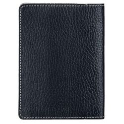 FABULA / Driver's wallet "Blackwood", genuine leather, stitching, 6 plastic pockets, black