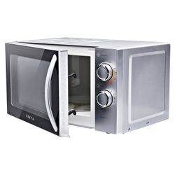 VEKTA MG720AHS microwave oven, 20 litres, 700 watt power, mechanical control, grill, timer, silver