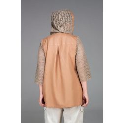 Снежинка / Snowflake / Blouson for women, loose fit on buttons with a hood