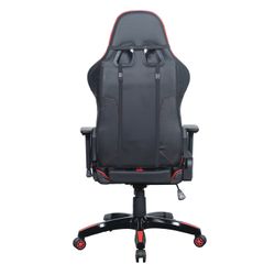 Computer chair BRABIX "GT Carbon GM-120", two pillows, eco-leather, black / red