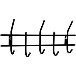 SHEFFILTON / Wall hanger "Standard 2/5", 260х550х110 mm, 5 hooks, metal, black