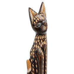 Decor and Gift / Wooden figurine "Cat"