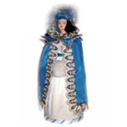 Потешный промысел / Porcelain souvenir doll "Lady in mantilla and ball turban, early 19th century"