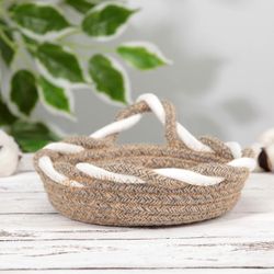 Доляна / Doliana / Wicker storage basket "Vizavi", 21 × 19 × 5 cm