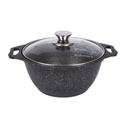 Casserole 2L with glass lid "Granit ultra" (Original) Kukmara