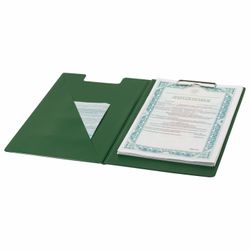Chemise tablette BRAUBERG, A4 (340x240 mm), avec clip et couvercle, carton / PVC, RUSSIE, vert