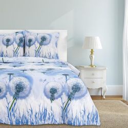Этель / Bed linen 2 bd. Dandelions 175x215 cm, 200x220 cm, 70x70 cm - 2 pcs, 100% cotton, coarse calico
