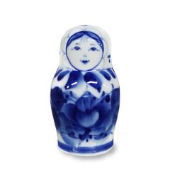Гжельский Фарфоровый завод / Salt cellar Matryoshka 50x50x91 mm