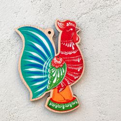 Zartoy / Giocattolo dell'albero di Natale "Dipinto di Gorodets. Galletto"