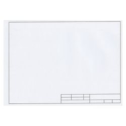 A4, 210 x297 mm, 10 sheets, 160 g/m2, horizontal frame, PIFAGORD