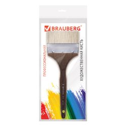 Cepillo artístico profesional BRAUBERG ART "CLASSIC", cerdas, flautas, No. 100, mango corto